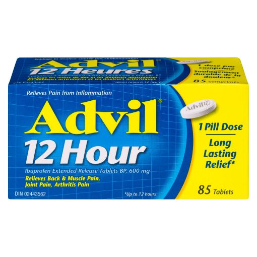Picture of ADVIL 12 HOUR 600MG TABLETS 85S