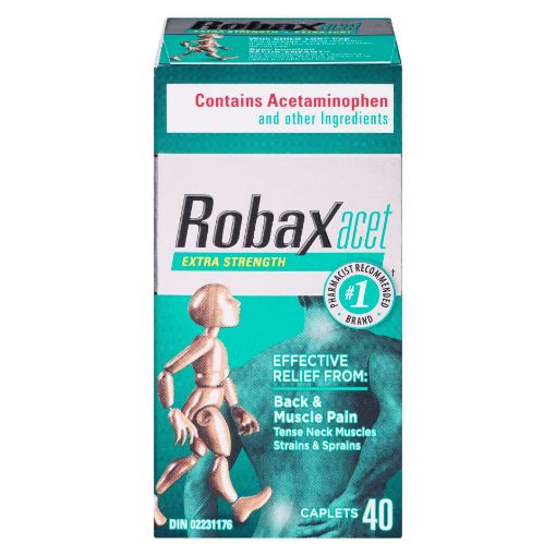 Picture of ROBAXACET EXTRA STRENGTH CAPLET 500MG 40S                                  
