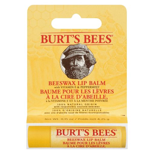 Picture of BURTS BEES LIP BALM - BEESWAX BLISTER BOX BALM 4.25 GR                     