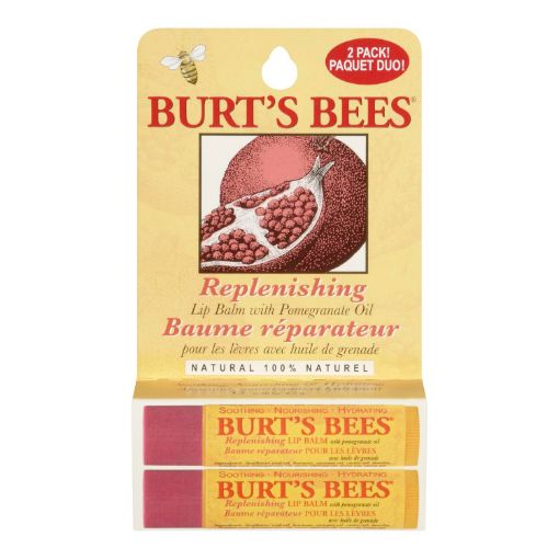 Picture of BURTS BEES LIP BALM BLISTER BOX - POMEGRANATE 2X4.25GR