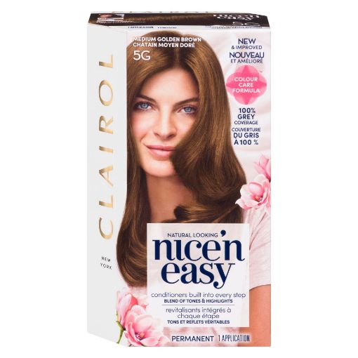 Picture of CLAIROL NICE N EASY HAIR COLOUR - 5G MEDIUM GOLDEN BROWN                   
