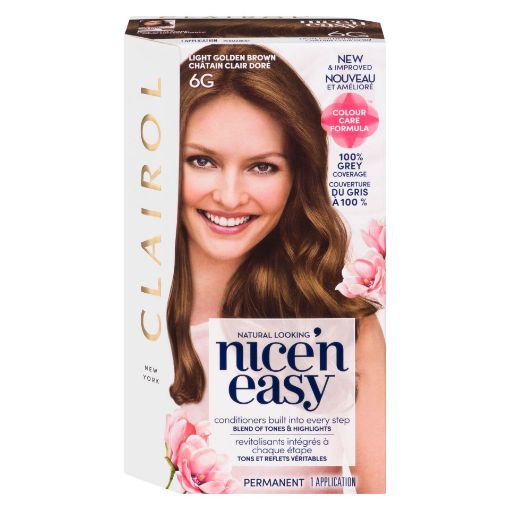 Picture of CLAIROL NICE N EASY HAIR COLOUR - 6G LIGHT GOLDEN BROWN                    