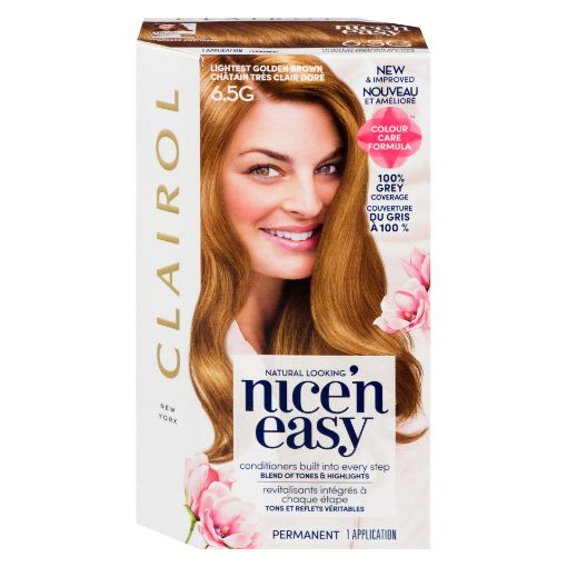 Picture of CLAIROL NICE N EASY HAIR COLOUR - 6.5G LIGHTEST GOLDEN BROWN               