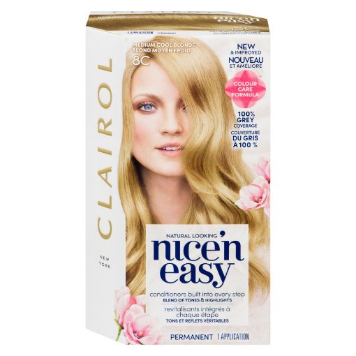 Picture of CLAIROL NICE N EASY HAIR COLOUR - 8C MEDIUM COOL BLONDE                    