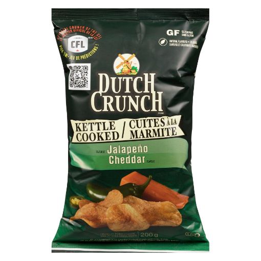 Picture of DUTCH CRUNCH KETTLE COOKED CHIPS - JALAPENO CHEDDAR 200GR