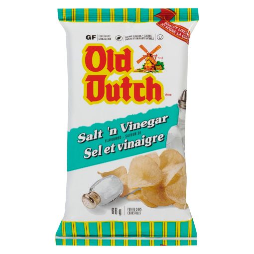 Picture of OLD DUTCH CHIPS - SALT N VINEGAR 66GR
