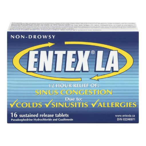 Picture of ENTEX LA N-D SINUS CONGESTION 16S                         