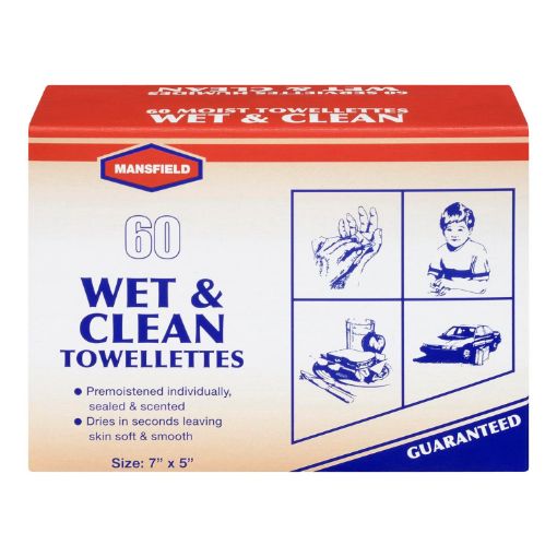 Picture of MANSFIELD WET and CLEAN TOWELETTES 60S