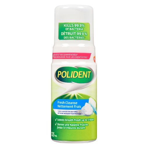 Picture of POLIDENT FRESH CLEANSE FOAMING DENTURE CLEANSER 125ML