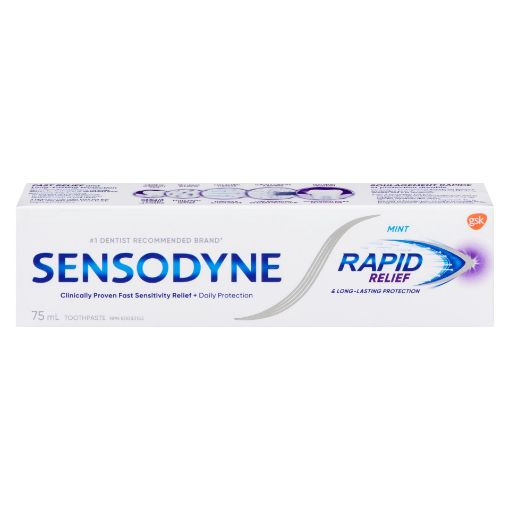 Picture of SENSODYNE RAPID RELIEF TOOTHPASTE - MINT 75ML