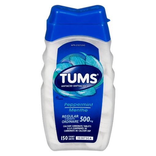 Picture of TUMS PEPPERMINT TABLET 500MG 150S                                          