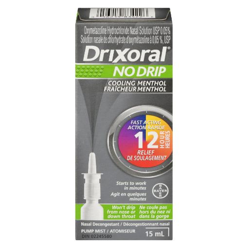 Picture of DRIXORAL NASAL DECONGESTANT SPRAY - COOLING MENTHOL 15ML                   