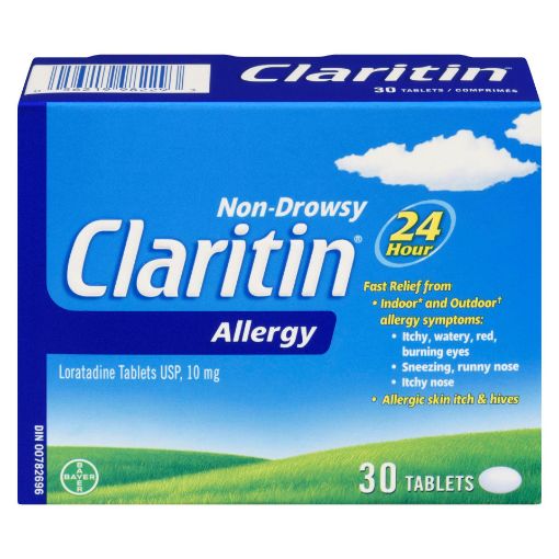 Picture of CLARITIN REGULAR STRENGTH TABLETS 10MG 30S