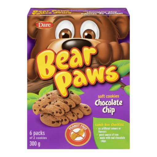Picture of BEAR PAWS - CHOCOLATE CHIP 300GR