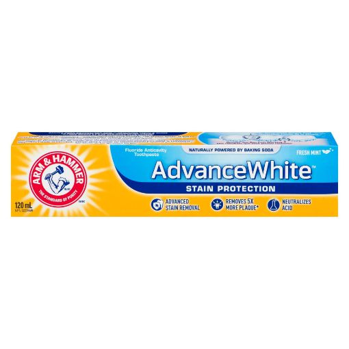 Picture of ARM and HAMMER ADVANCE WHITE TOOTHPASTE - STAIN PROTECTION 120ML