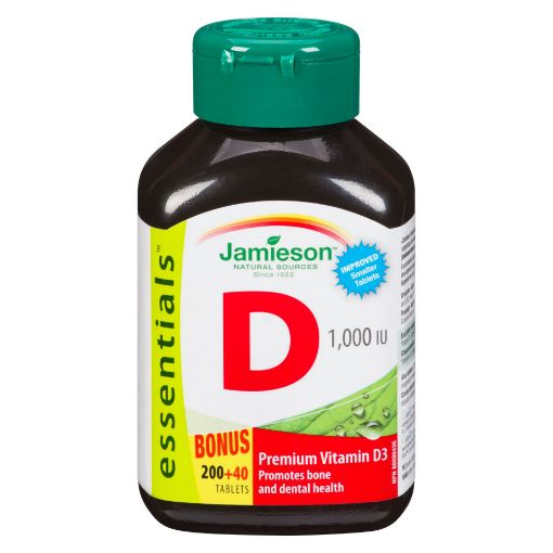 Picture of JAMIESON VITAMIN D 1000IU TABLET 200+40S