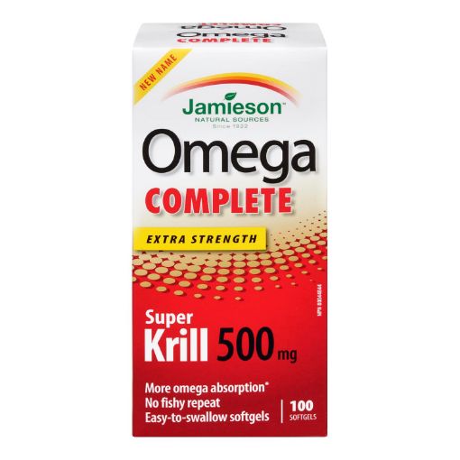 Picture of JAMIESON OMEGA COMPLETE KRILL GEL 500MG 100S                               
