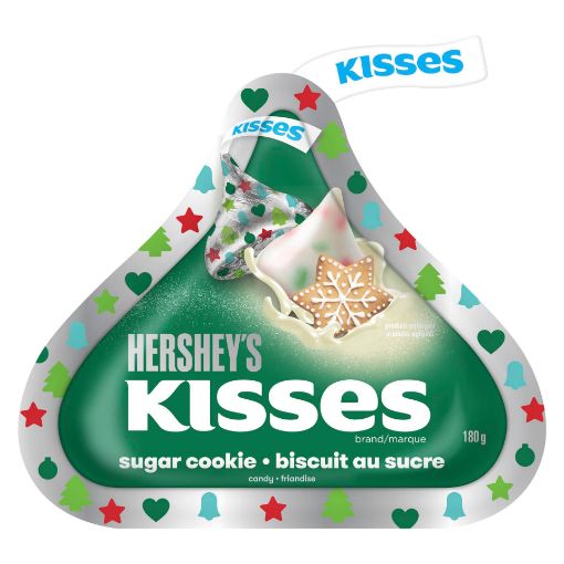 Picture of HERSHEY KISSES SUGAR COOKIE POUCH 180GR                                    