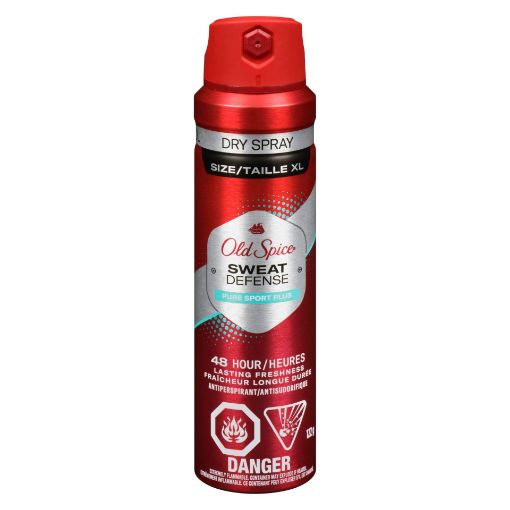 Picture of OLD SPICE SWEAT DEFENSE ANTI-PERSPIRANT - PURE SPORT PLUS DRY SPRAY 122GR