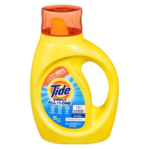 Picture of TIDE SIMPLY ALL IN ONE LIQUID DETERGENT - REFRESHING BREEZE 1.09LT