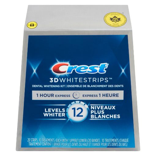 Picture of CREST 3D WHITE WHITESTRIPS - 1 HOUR EXPRESS 10S                            