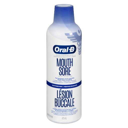 Picture of ORAL-B MOUTH SORE SPECIAL CARE ORAL RINSE - SOOTHING MINT 475ML