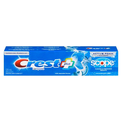 Picture of CREST COMPLETE WHITENING + SCOPE TOOTHPASTE - COOL PEPPERMINT 120ML