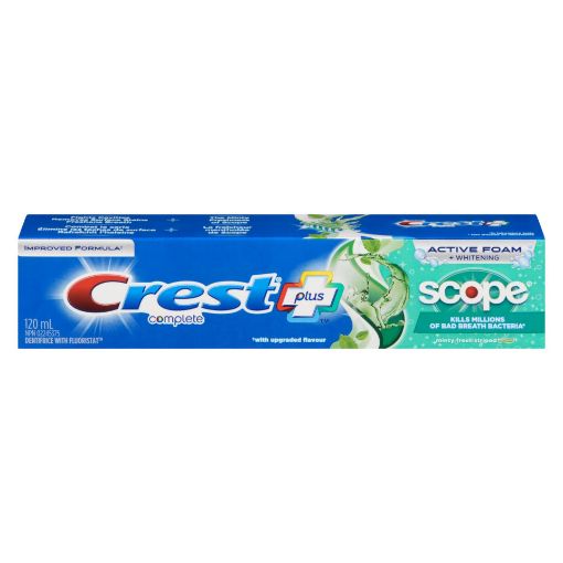 Picture of CREST COMPLETE WHITENING + SCOPE TOOTHPASTE - MINTY FRESH 120ML