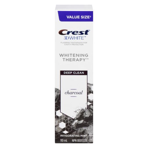 Picture of CREST 3D WHITE WHITENING THERAPY TOOTHPASTE - CHARCOAL DEEP CLEAN 110ML