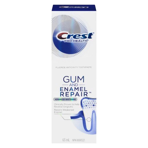 Picture of CREST PRO-HEALTH GUM and ENAMEL REPAIR TOOTHPASTE - ADVANCED WHITENING 63ML