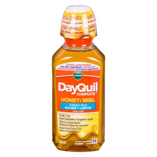 Picture of VICKS DAYQUIL COMPLETE HONEY COLD and FLU 354ML