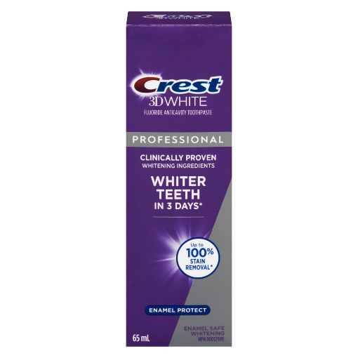 Picture of CREST 3D WHITE PROFESSIONAL PRO TOOTHPASTE - ENAMEL PROTECT 65ML