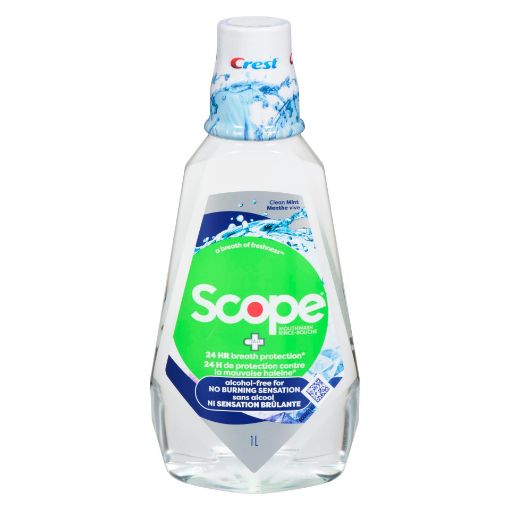 Picture of SCOPE PLUS 24HR BREATH PROTECT MOUTH RINSE - CLEAN MINT 1L