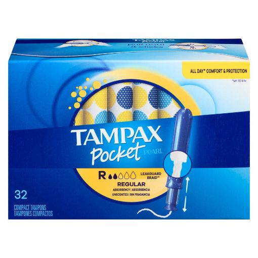 Picture of TAMPAX POCKET PEARL TAMPONS - REGULAR 2X 32S