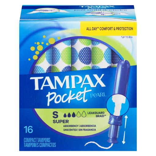 Picture of TAMPAX POCKET PEARL TAMPONS - SUPER 1X 16S