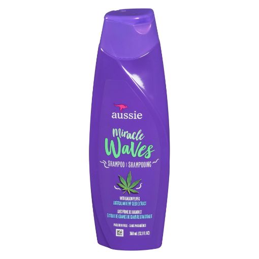 Picture of AUSSIE MIRACLE WAVES HEMP SHAMPOO 360ML                                    
