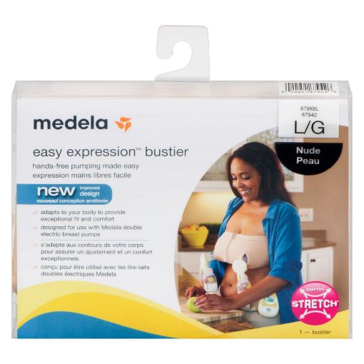Picture of MEDELA EASY EXPRESSION BUSTIER IN NUDE - LARGE                  