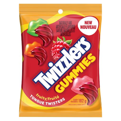 Picture of TWIZZLERS TONGUE TWISTERS FRUITY PEG 182GR