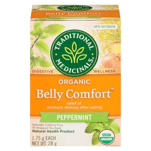 Picture of TRADITIONAL MEDICINALS BELLY COMFORT TEA - PEPPERMINT 16S