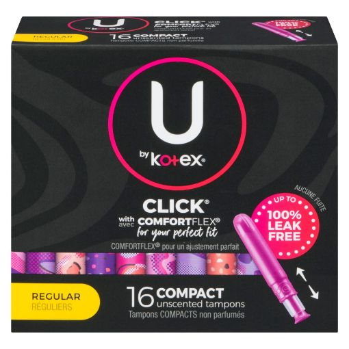 Picture of U BY KOTEX SUPER PREMIUM TAMPONS - REG ABSORBENCY COMPACT 16S