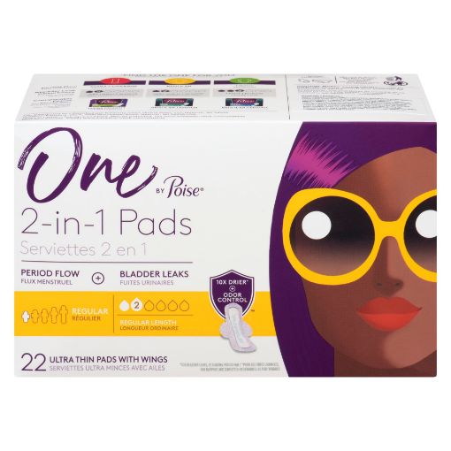 Picture of ONE BY POISE ULTRA THIN PAD WITH WINGS - REG 22S                           