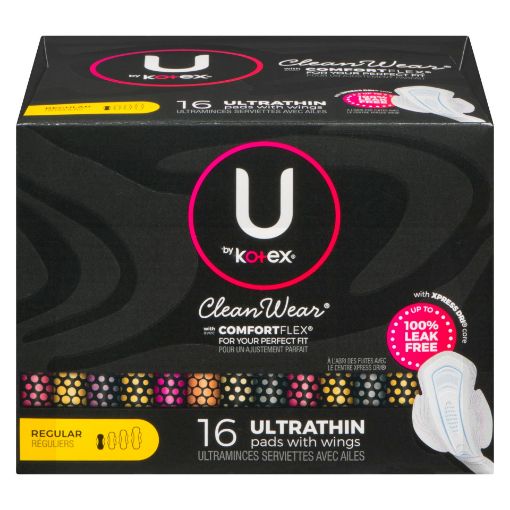 Picture of U BY KOTEX WING PADS - ULTRA THIN - REGULAR 16S                            