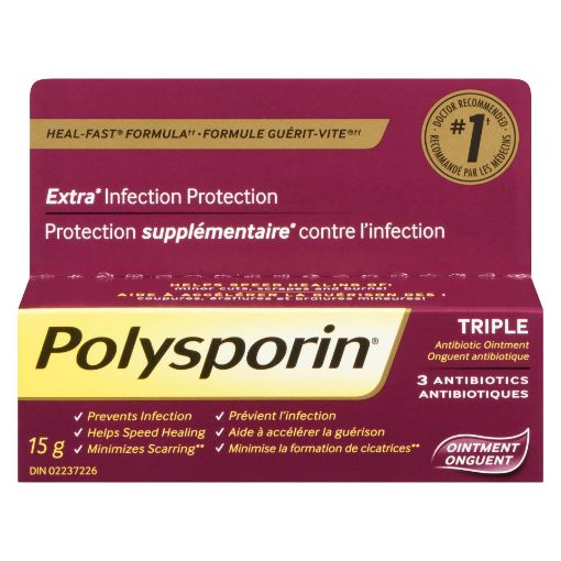 Picture of POLYSPORIN HEAL FAST TRIPLE OINTMENT 15GR                                  
