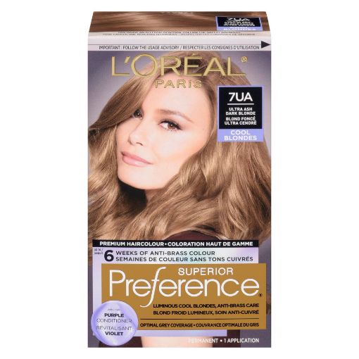 Picture of LOREAL PREFERENCE HAIR COLOUR - 7UA ULT ASH DK BLONDE