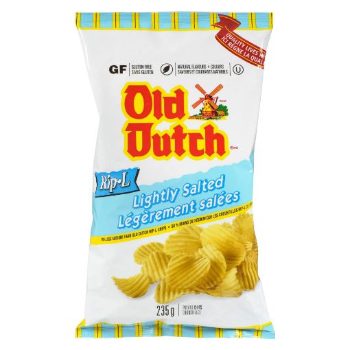 Picture of OLD DUTCH CHIPS - RIP-L LIGHTLY SALTED 235GR