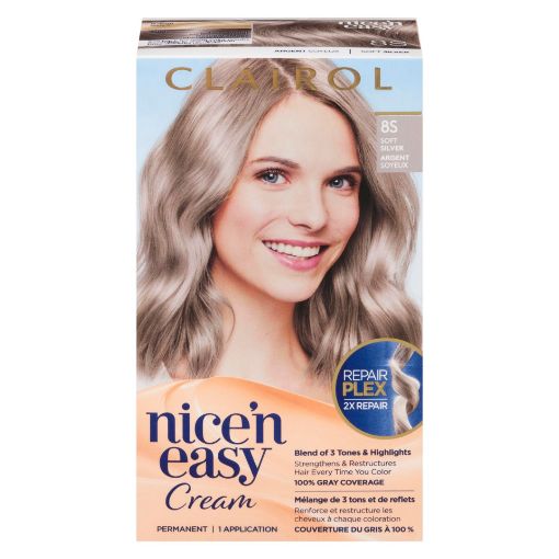 Picture of CLAIROL NICE N EASY HAIR COLOUR - 8S SOFT SILVER