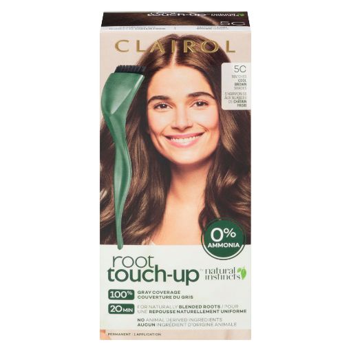 Picture of CLAIROL ROOT TOUCH UP NATURAL INSTINCTS HAIR COLOUR - 5C COOL BROWN