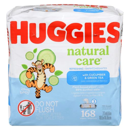 Picture of HUGGIES NATURAL CARE REFRESHING BABY WIPES RFT 3X56S