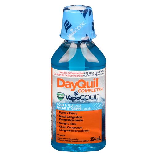 Picture of DAYQUIL COMPLETE VCOOL LIQUID COLD and FLU 354ML