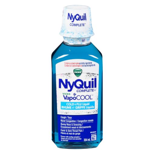 Picture of NYQUIL COMPLETE VAPOCOOL LIQUID COLD and FLU 354ML